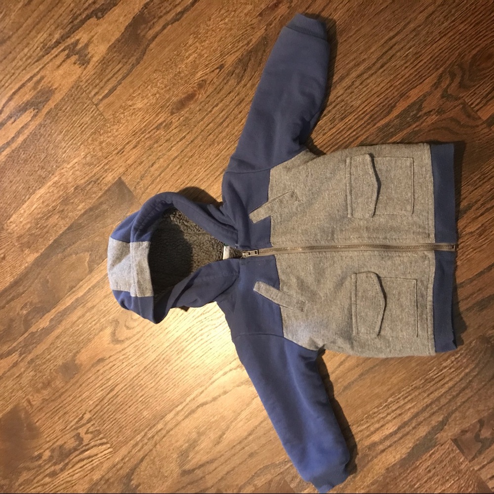 Baby boy fleece lined sweatshirt